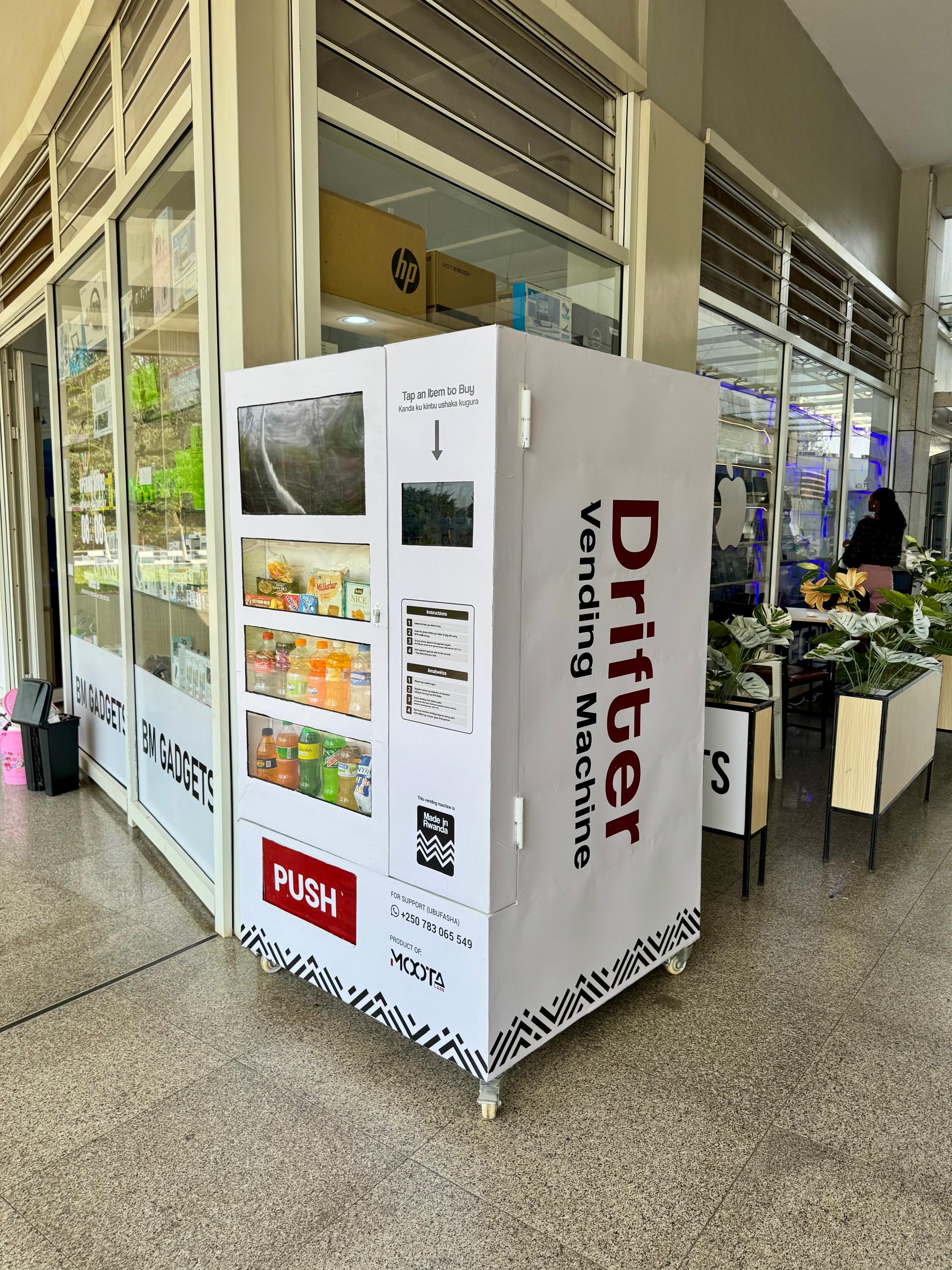 Drifter Vending Machine at Kigali Alliance Business Centre